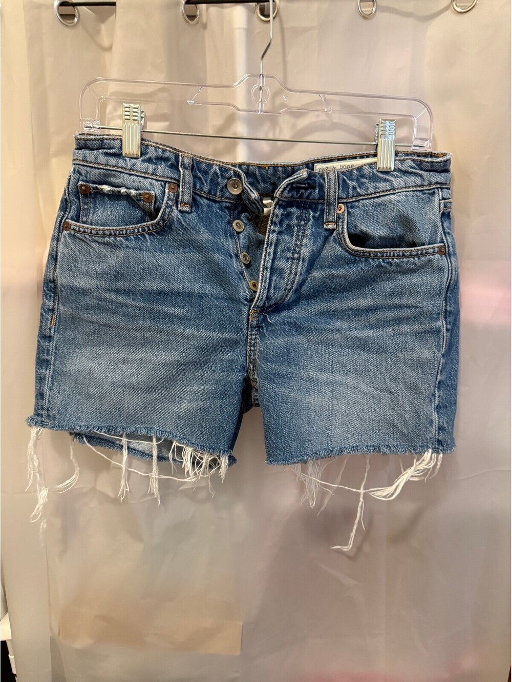 rag & bone Low-Rise Denim Shorts Size 25